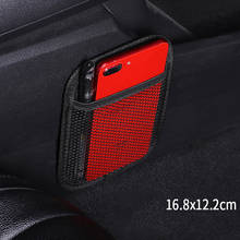Universal Black Car Back Seat Vehicle Stick-up Mesh Net Organizer Storage Bag Phone Holder Organizer Pouch Car-styling accessory 2024 - buy cheap