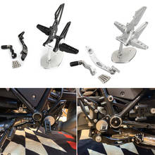 Areyourshop for BMW R Nine T R9T 2014 2015 2016 2017 2018 Adjustable CNC Rider Rear Set Rearsets Footrest Foot Rest Pegs 2024 - buy cheap