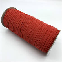 3mm 7mm 10mm 5 yardas/lote rojo de alta elástico de banda elástica de costura Fiat de la banda de la cintura banda estirar cuerda cinta elástica 2024 - compra barato