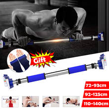 2in1 Door Horizontal Bars Adjustable Steel Home Gym Workout Chin-Up Pull Up Arm Training Bar Sport Fitness Sit-up Equipments New 2024 - buy cheap