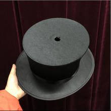 Magia chapéu superior com buraco magia truques de palco magia pode usado com cana para mesa base magie mentalismo ilusão adereços 2024 - compre barato