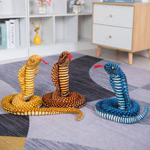 New 3D Simulation Cobra Snake Toy, Little Snake Animal Plush Toys, Children Toys, Home Decor Birthday Tricky Prank Gifts 2024 - buy cheap