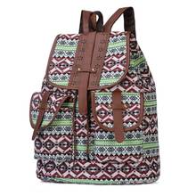 Mochila étnica de lona con estampado Vintage para mujer y niña, morral escolar de viaje, Y3NE 2024 - compra barato