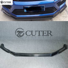 Carbon Fiber Car Front Bumper Lip Spoiler for Scirocco r Kt Style Car Body Kit 15-up 2024 - buy cheap