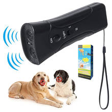 Pet Dog Repeller LED Ultrasonic 3 In 1 Ultrasound Anti Barking Anti Barking Stop Bark Training Device Trainer Pet Supplies 2024 - buy cheap