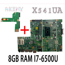 Akemy Novo! Para For Asus X541UA X541UAK X541UVK X541UJ X541UV X541U F541U R541U motherboard laptop motherboard W/ 8GB RAM I7-6500U 2024 - compre barato