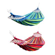 Double Hammock 450 Lbs Portable Travel Camping Hanging Hammock Swing Lazy Chair Canvas Hammocks 2024 - buy cheap