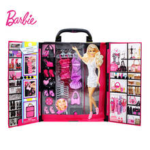 Boneca barbie genuína luxo ultimate closet princesa menina fashionistas vestir-se jogo crianças presentes de férias x4833 2024 - compre barato