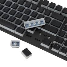 O layout de ansi dos keycaps do rgb 110 adiciona o leite da pele dobro do pudim do iso pbt tiro backlit keycap com a placa de armazenamento do keycap para o oem cherry mx 2024 - compre barato