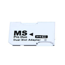 Micro DE 2 ranuras Dual para tarjeta SD, SDHC, TF a Memory Stick, adaptador de lector MS Pro Duo para PSP 2024 - compra barato