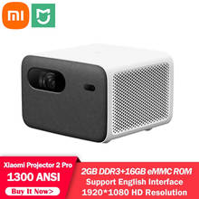 Xiaomi-proyector LED Mijia 2 Pro, Original, 1080P, HD, TV, 1300 lúmenes ANSI, 2GB de RAM, 16GB de ROM, cine en casa, compatible con Proyección lateral 2024 - compra barato