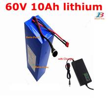 Rechargeable 60V 10Ah Lithium li ion battery pack with BMS for 600W electric skateboard electric bike mountain bike fat bike 2024 - buy cheap