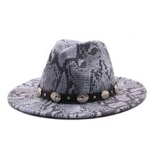 New Women Men Wool Fedora Hat With Leather Ribbon Gentleman Elegant Lady Winter Autumn Wide Brim Jazz Church Panama Sombrero Cap 2024 - buy cheap