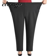 Pantalones elásticos para mujer, pantalón holgado de talla grande 5XL, 6XL, 7XL, 8XL, ropa de mediana edad, Otoño e Invierno 2024 - compra barato