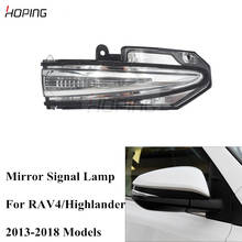 Hoping LED Rearview Turn Signal Flasher Light  For Toyota RAV4 HIGHLANDER KLUGER 2013 2014 2015 2016 2017 2018  Mirror Turn Lamp 2024 - buy cheap