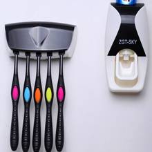 Автоматический диспенсер для зубной пасты и держатель для зубных щёток, 5 шт. 2024 - купить недорого