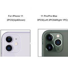 Cristal de cristal de zafiro para cámara trasera de iPhone 11 Pro Max, cubierta de cámara trasera, reemplazo de pegatina de lente 2024 - compra barato