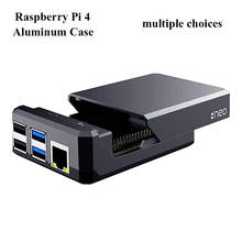 Raspberry Pi 4 Модель B Алюминий металлический чехол сплав коробка корпус для RPi 4B несколько вариантов Алюминий чехол 2024 - купить недорого