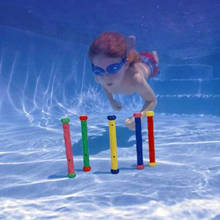 Детские забавные игрушки 5 шт. подводный бассейн палки для ныряния игрушки бассейн водные игрушки Летняя игра удочки для дайвинга для детей 2024 - купить недорого