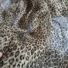 Silk Dress Shimmer Georgette crepe Chiffon Leopard pattern Metallic Jacquard Shiny Silk thin Fabric For Dress Scarf 2024 - buy cheap