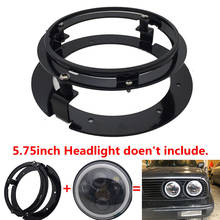 1pcs Black / Chrome 5 3/4" 5.75 inch Headlight Bracket Kit for Motorcycle Ring Mount Brackets for 5.75 Inch LED Headlights 2024 - buy cheap