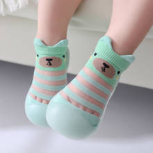 Calcetines de verano antideslizantes para bebé, calcetín suave, Con parte inferior de goma, para el hogar 2024 - compra barato
