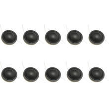 10pc 1 "polegadas cúpula tweeters bobina de voz preto diafragma seda universal 25.5 núcleo dois fios laterais agudos alto-falante reparação 4ohm ou 8ohm 2024 - compre barato