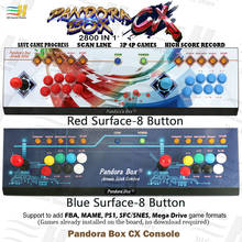 Caixa de pandora cx 2800 em 1 8 botão console jogo arcade maichine controlador 2 jogadores joystick usb conectar 3p 4p pode salvar o jogo 3d 2024 - compre barato