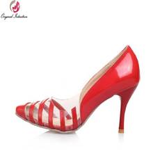 Original Intention Stylish 5 Colors Women Pumps Sexy Pointed Toe Thin Heels Pumps High-qulaity Shoes Woman US Size 4-15 2024 - buy cheap