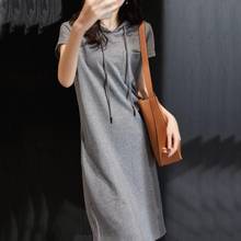 Women's Cotton Summer Loose T-shirt Dress Woman Dress Vestido De Mujer Femme Robe 2024 - buy cheap