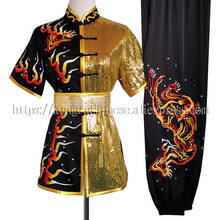 Nuevo chino Wushu uniforme Kung Fu ropa Traje de artes marciales taolu de bordado Tigre traje para hombre mujer, niños, niño, niña 2024 - compra barato