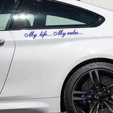 HotMeiNi 20cm*3cm pieces My life...My rules... car stickers and decals auto sticker DIY JDM Car Accessories 2024 - buy cheap