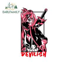 Earlfamily adesivo samurai de 13cm x 7.3cm, estampa demilish, adesivo de anime, menina, decalque de corpo de carro de corrida, acessórios externos 2024 - compre barato