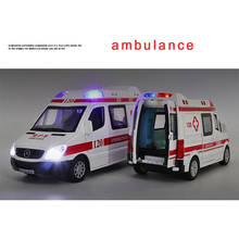 1:32 Toys In Stock 2020 Ambulance Model Alloy Car Model Toy New Technology Car Series Children's Gifts Brand Fashion For Boy 2024 - buy cheap