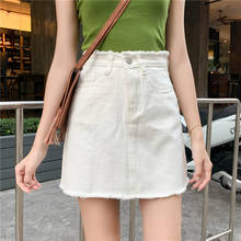 2021 джинсовые мини-юбки для женщин Летняя джинсовая юбка женщина ткань женские ботинки размера плюс одежда юбки для женщин в Корейском стиле; Женская летняя стильная юбка TN2718 2024 - купить недорого