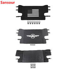 Sansour-cubierta de cortina de maletero para Jeep Wrangler, accesorios de coche para portaequipajes de Jeep Wrangler 2018, 2019 2024 - compra barato
