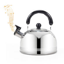 2/3/4L Sliver Stainless Steel Whistling Tea Kettle Water Boiling Classic Durable Rust-proof Whistle Teapot For All Stoves 2024 - buy cheap