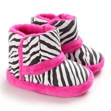 Детская обувь; зимние ботинки для маленьких девочек и мальчиков; обувь для малышей; милая полосатая обувь для новорожденных; Теплые Зимние ботиночки; хлопковые ботинки 2024 - купить недорого