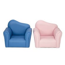 Juego de sofás para niños, mueble de estilo princesa especial, incluye 1 sofá y 1 Pedal, azul/rosa 2024 - compra barato
