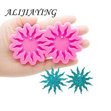 Shiny Sun Flower Earrings Mold,  DIY Epoxy Resin Silicone Molds, Resin Crafting Mold Supplies for jewelry DY0884 2024 - buy cheap