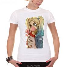 New Women Fashion Loving Cartoon Design T Shirt Novelty Beauty Girl Tops Printed Short Sleeve Tees Harajuku 2024 - buy cheap