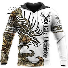 Camo HUNTING ANIMALS elk deer art 3D Hoodies Hoodie Men Women New Fashion Hooded Sweatshirt Long Sleeve Casual Pullover coat-21 2024 - buy cheap