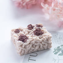 Molde de silicone flor de sabão artesanal, molde de videira, flor de rosa, molde de resina e argila para fazer sabão, ecologicamente correto 2024 - compre barato