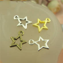 100pcs/lot 13*10MM Gold Bronze Star Charms Pendants Vintage Star Charm for DIY Bracelet Necklace Jewelry Making Findings 2024 - buy cheap