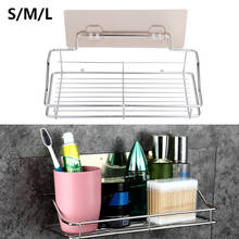 1Pcs Stainless Steel Shower Storage Shelf Wall Mounted Storage Shelf Rack With Suction Cup For Shampoo Soap Bathroom Supplies 2024 - buy cheap