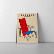 Póster de silla de playa Bauhaus Gerrit Rietveld, Impresión de pared de exposición de arte rustellung, accesorios de decoración del hogar 2024 - compra barato