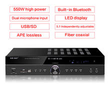 550W 5.1 Independently Adjustable Power Amplifier HIFI Home Theater High-power Subwoofer High-fidelity Bluetooth Amplifier 2024 - buy cheap