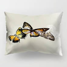 Butterflies Polyester Cushion Cover 30*50 Retro Elegant Flowers Pillow Cases for Car Sofa Decorative Home Living Room Decor 2024 - buy cheap