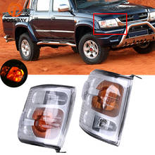 POSSBAY-luz de señal de giro de esquina delantera para Toyota Hilux, luces indicadoras ámbar de lente transparente, 2001, 2002, 2003, 2004, 2005 2024 - compra barato