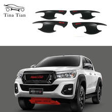 Car Decoration Accessories Styling Door Bowl Panel  Fit For TOYTA HILUX REVO 2015 2016 2017 2018 Pickup Exterior Mouldings 2024 - buy cheap